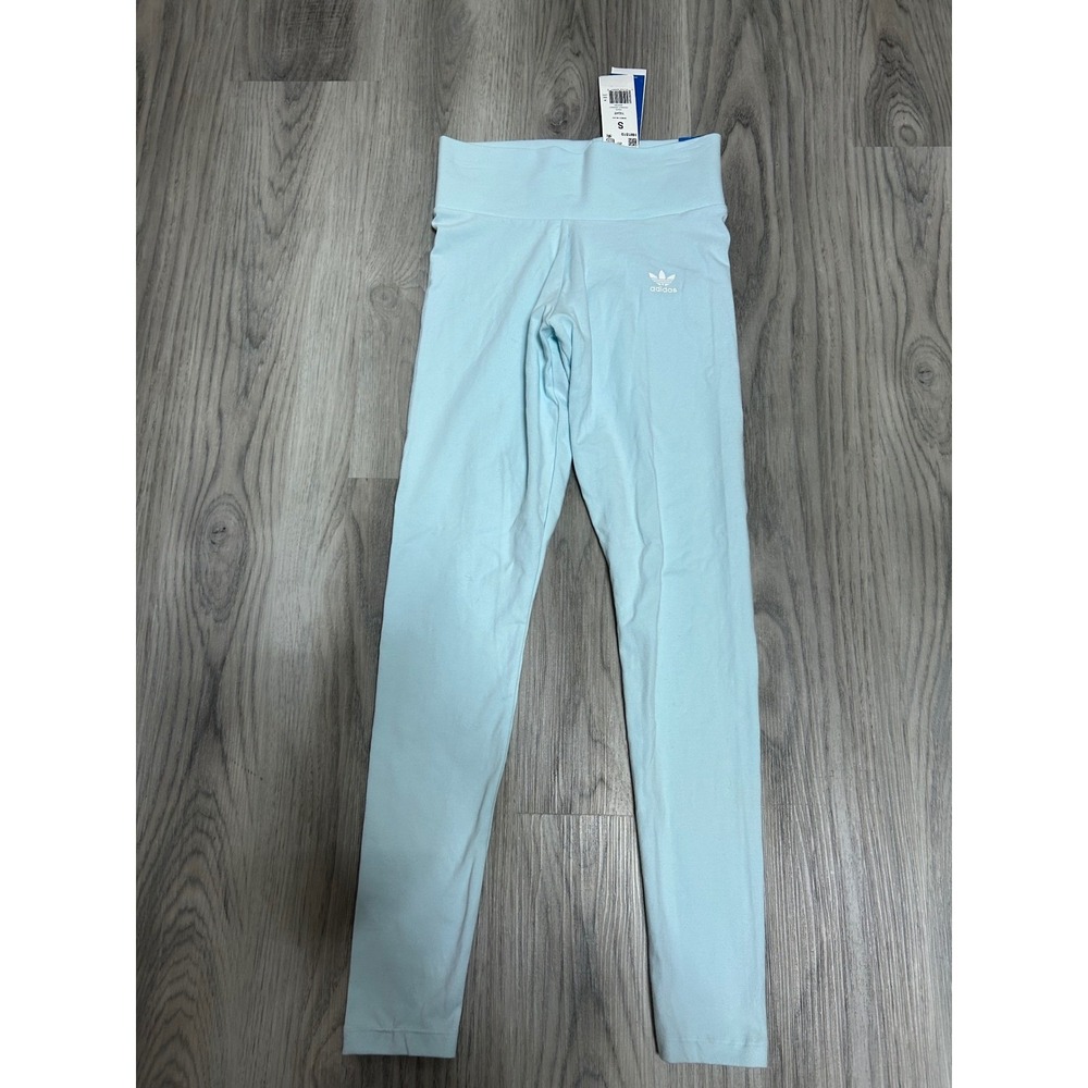 Adidas‎ Originals Womens High Waisted Leggings Almost Blue Small NEW